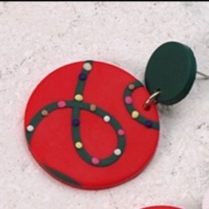 New Handmade Christmas Ornament Lights Polymer clay Earrings